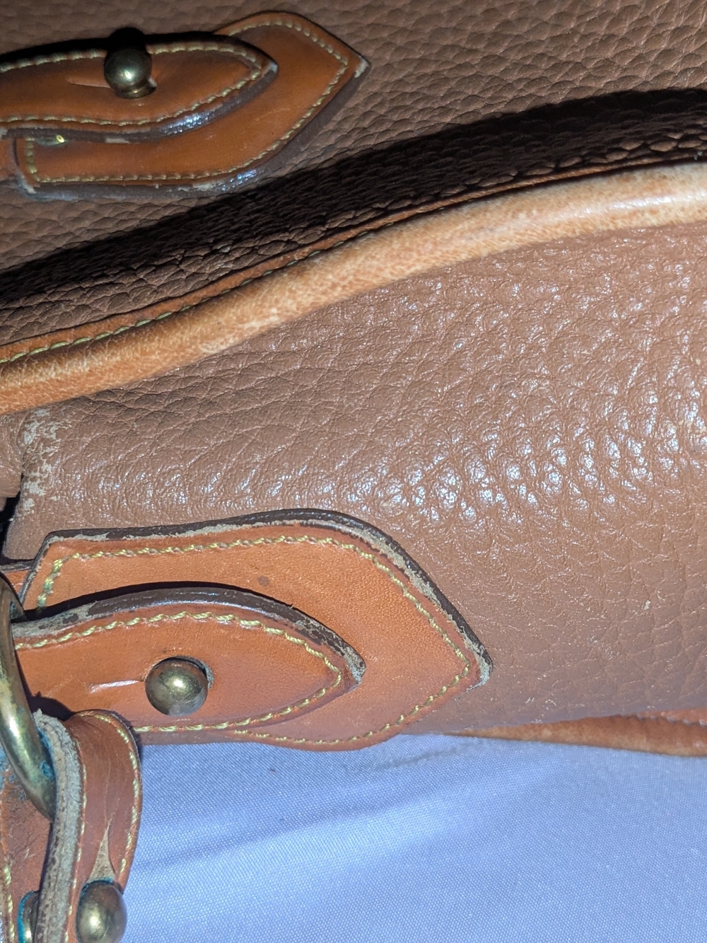 Dooney & Bourke Classic Tan Pebbled Leather Crossbody Bag - Picture 7 of 10